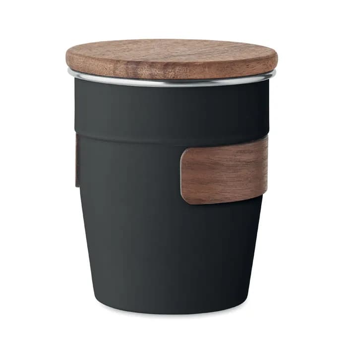 Einwandiger Becher 350 ml - WALNUT - Schwarz