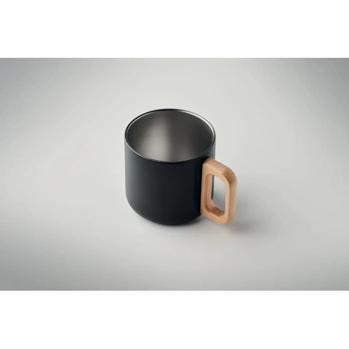 Doppelwandiger Becher 350 ml - ACERO - Schwarz