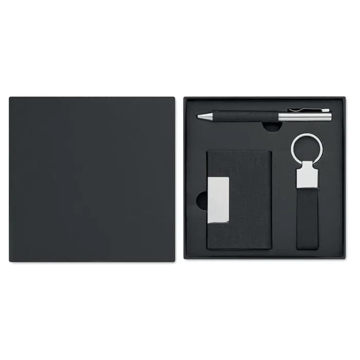 Geschenkset 3-teilig - SCRIBI 3 - Schwarz