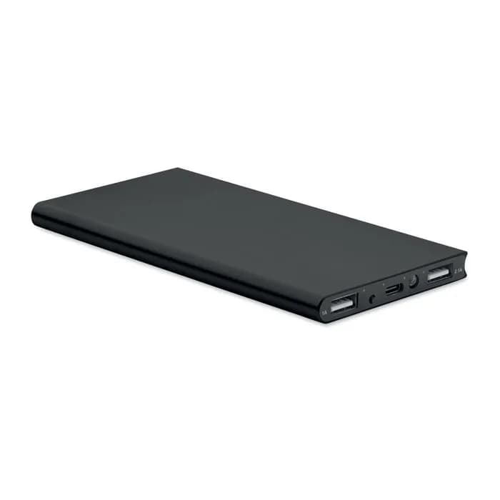 8000 mAh Powerbank - POWERFLAT8C - Schwarz