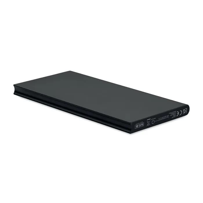 8000 mAh Powerbank - POWERFLAT8C - Schwarz