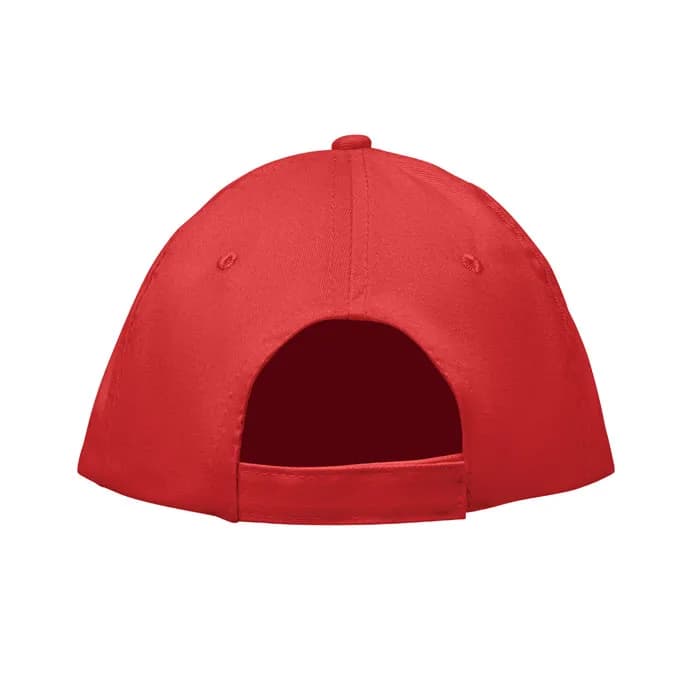 BASEBALL CAP 5 PANELS 180G/M² - SUNNY - Rot