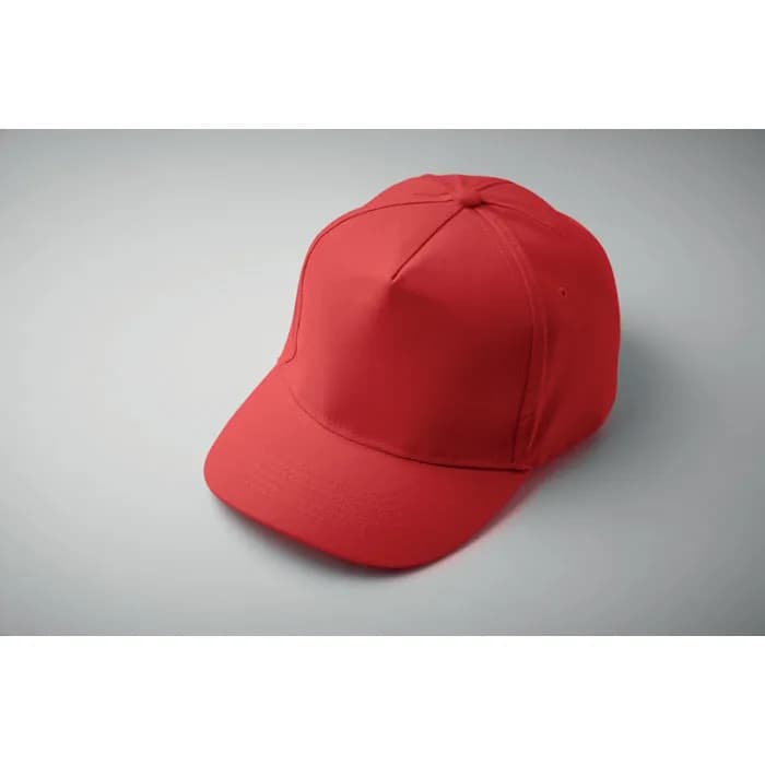 BASEBALL CAP 5 PANELS 180G/M² - SUNNY - Rot