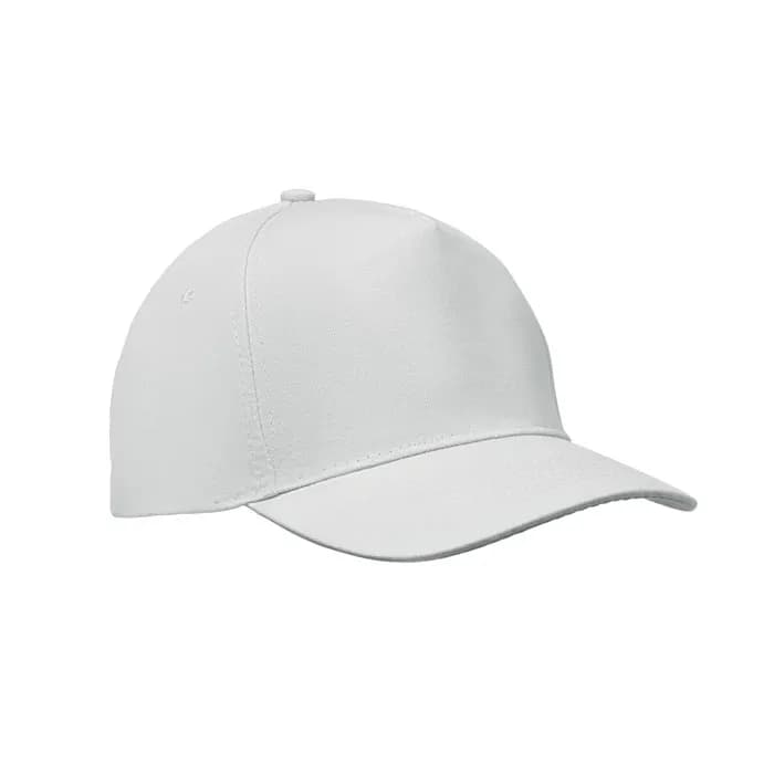 BASEBALL CAP 5 PANELS 180G/M² - SUNNY - Weiß