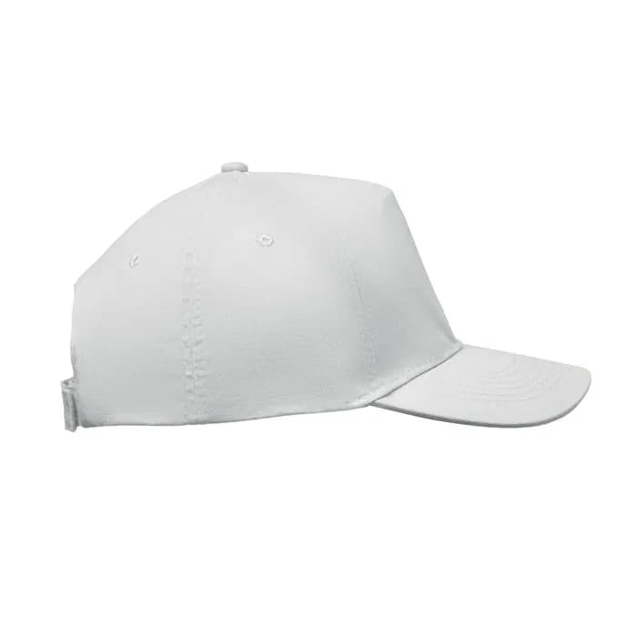 BASEBALL CAP 5 PANELS 180G/M² - SUNNY - Weiß