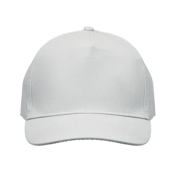 BASEBALL CAP 5 PANELS 180G/M² - SUNNY - Weiß