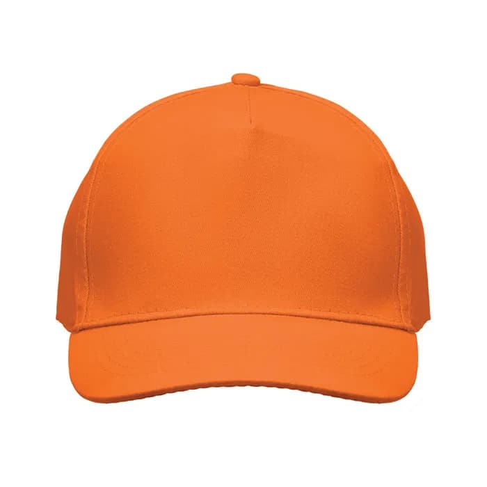 BASEBALL CAP 5 PANELS 180G/M² - SUNNY - Orange