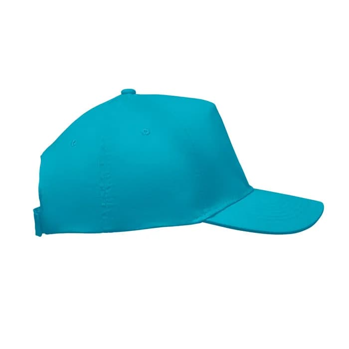 BASEBALL CAP 5 PANELS 180G/M² - SUNNY - Türkis
