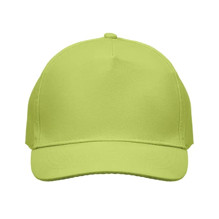 BASEBALL CAP 5 PANELS 180G/M² - SUNNY - Limette