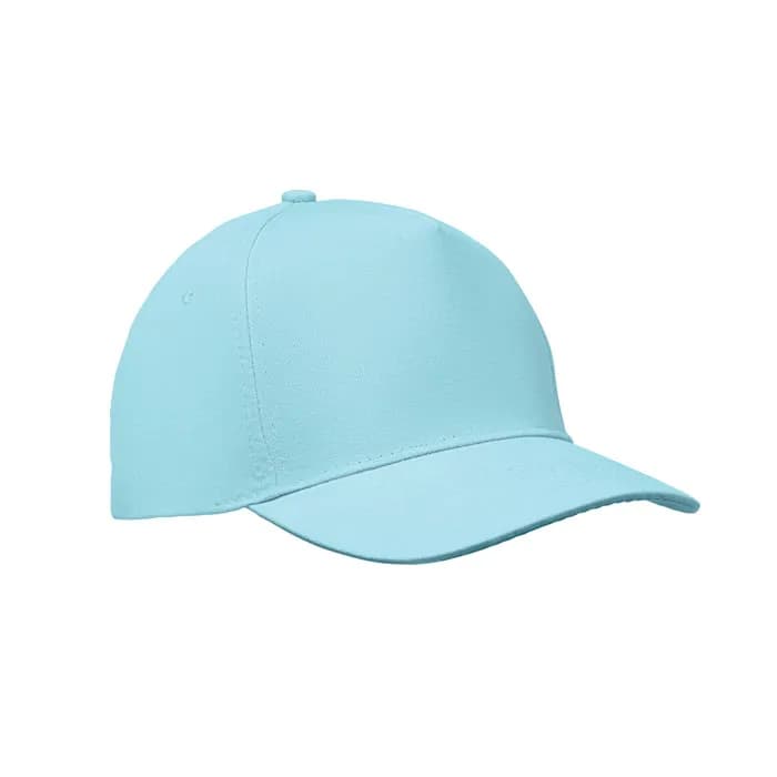 BASEBALL CAP 5 PANELS 180G/M² - SUNNY - Babyblau