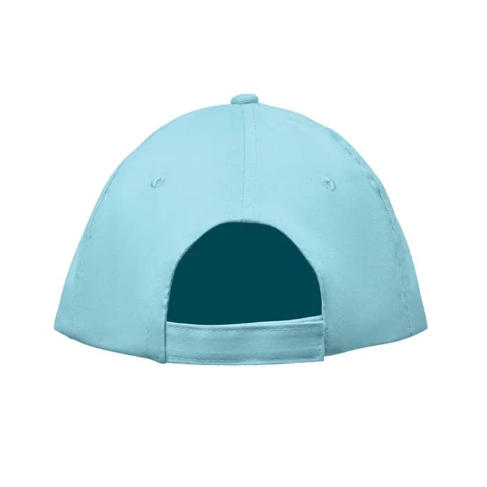 BASEBALL CAP 5 PANELS 180G/M² - SUNNY - Babyblau