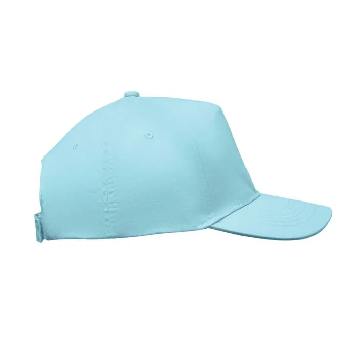 BASEBALL CAP 5 PANELS 180G/M² - SUNNY - Babyblau