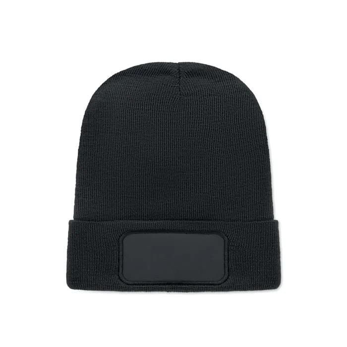 Beanie RPET-Polyester - CAPNIT - Schwarz
