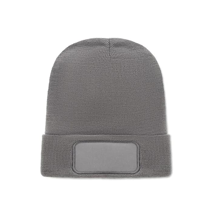 Beanie RPET-Polyester - CAPNIT - Steingrau
