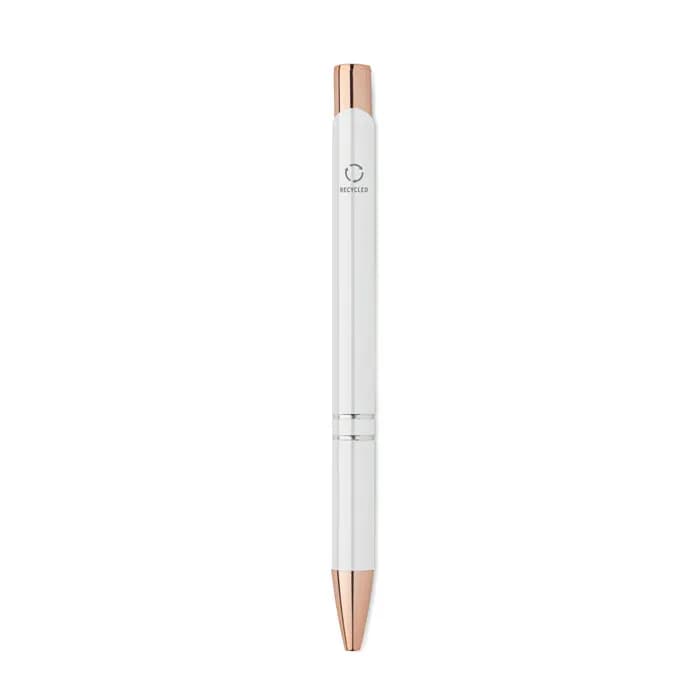 Druckkugelschreiber - BERN ROSE - Weiß