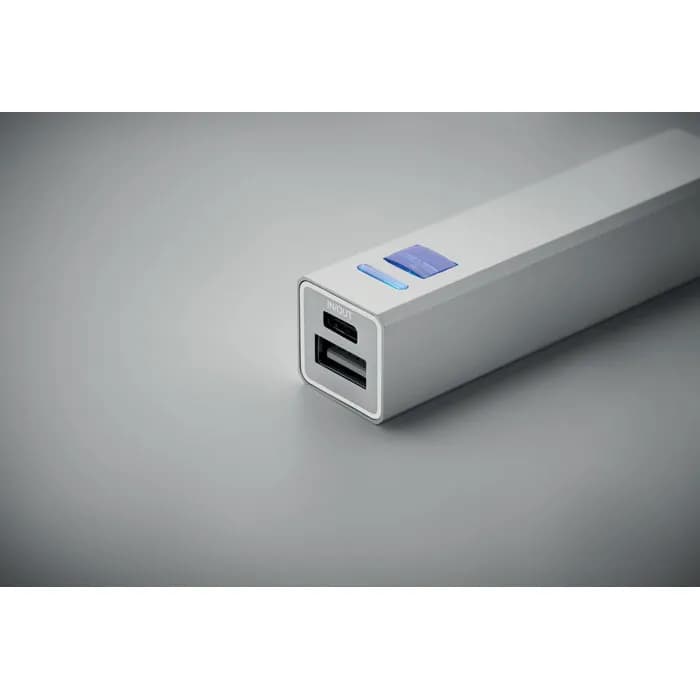 2600 mAh Powerbank - POWERALUC - Mattsilber