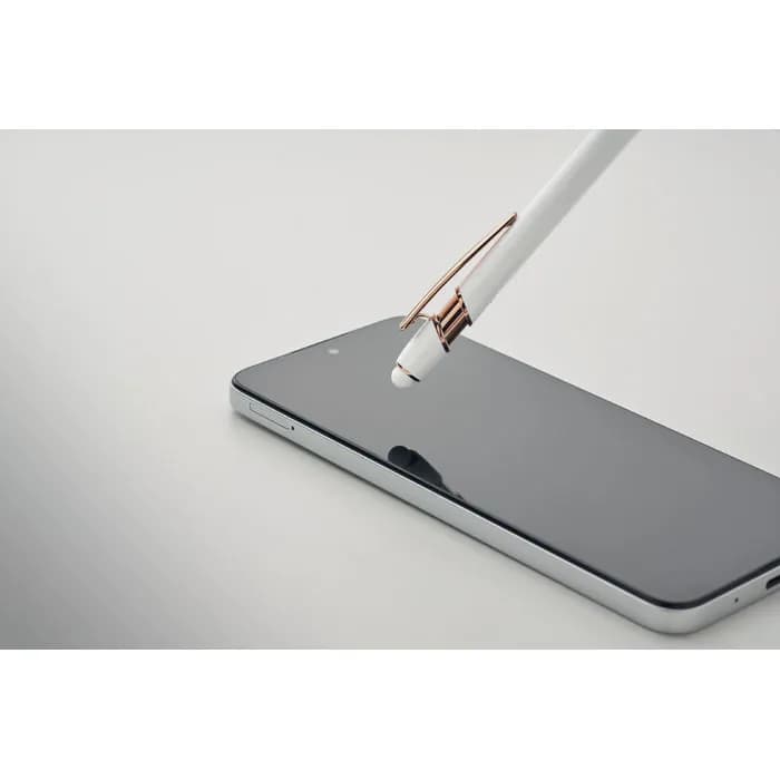 Druckkugelschreiber Aluminium - SCRIBBLE - Weiß