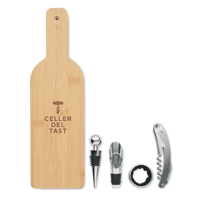 Weinset - VINOVAULT SET - Holz