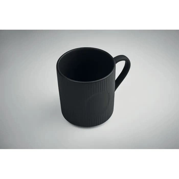 Keramikbecher matt 340ml - RIBMUG - Schwarz