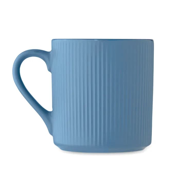 Keramikbecher matt 340ml - RIBMUG - Blau