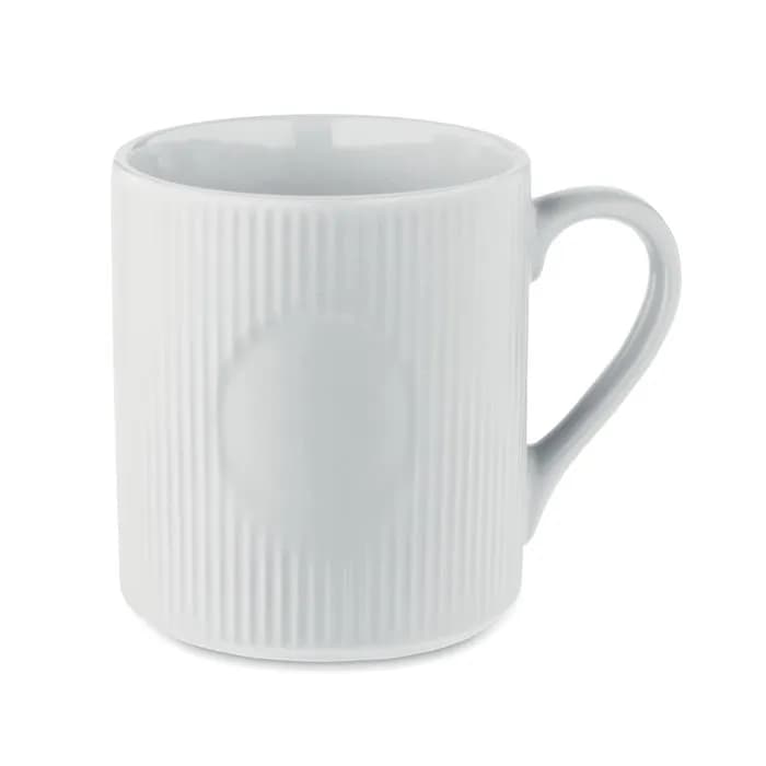 Keramikbecher matt 340ml - RIBMUG - Weiß