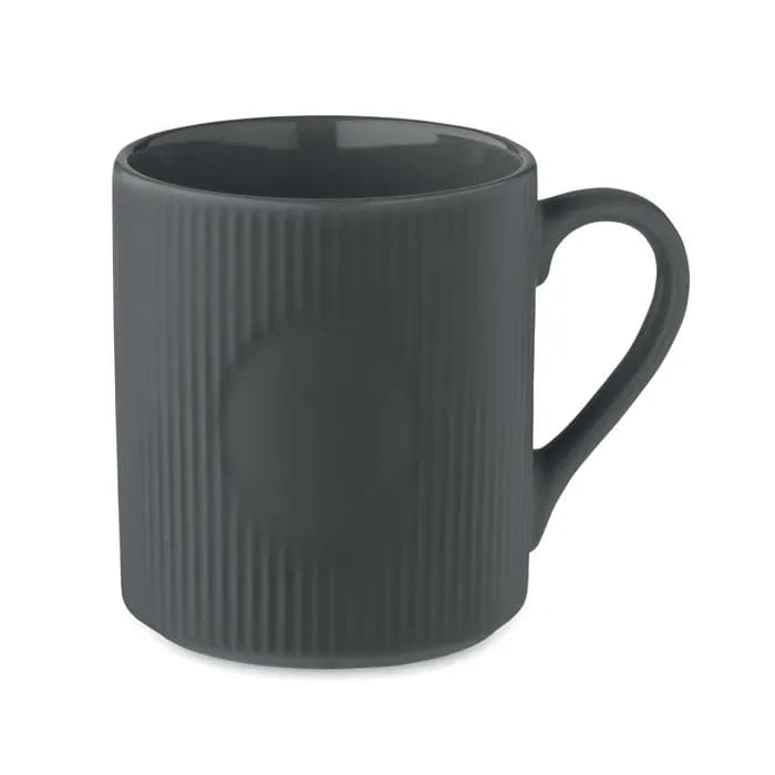 Keramikbecher matt 340ml - RIBMUG - Steingrau