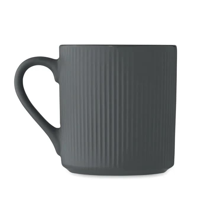 Keramikbecher matt 340ml - RIBMUG - Steingrau