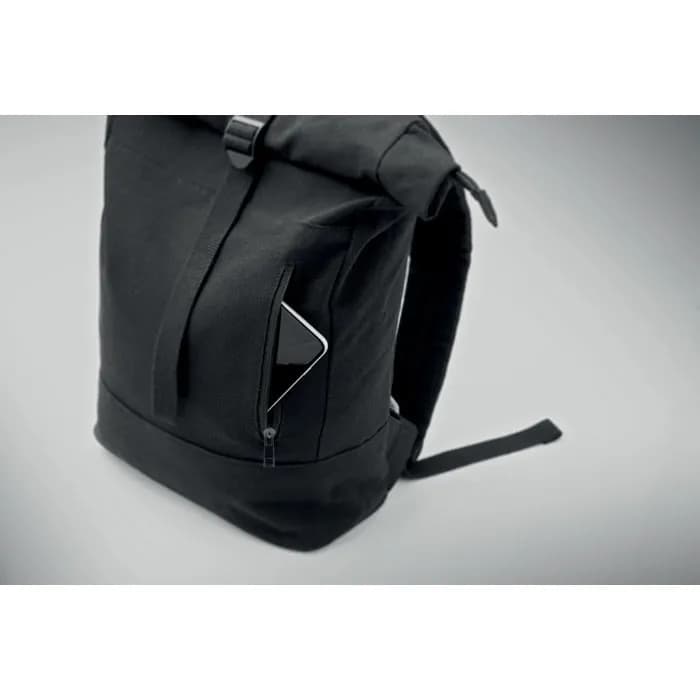 15" Rolltop-Laptop-Rucksack - KOPER ROLL - Schwarz