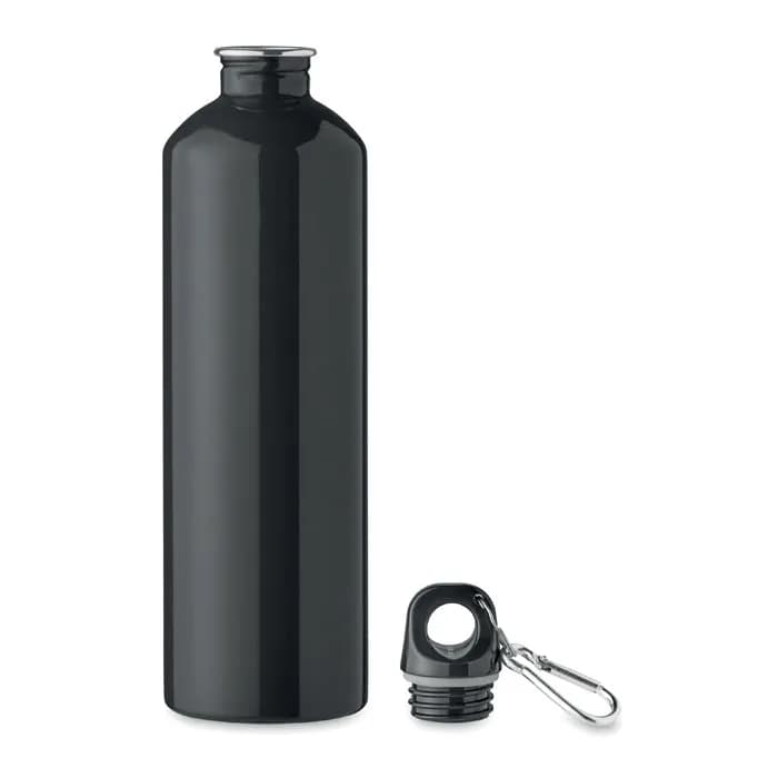 Trinkflasche recycelter 750 ml - REBIG MOSS - Schwarz