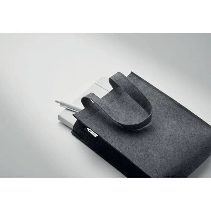 Kleine Tasche RPET-Filz - FELTOTE - Steingrau