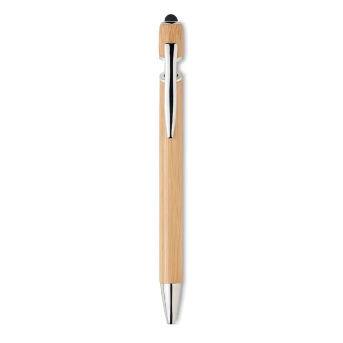 Druckkugelschreiber mit Stylus - RENN - Holz