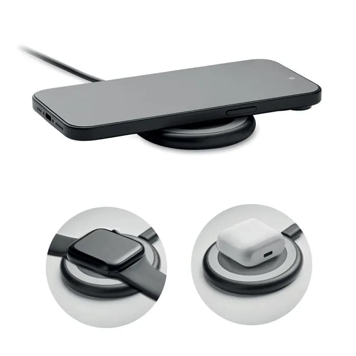 3in1 kabelloses Ladegerät 15W - WERLIES - Schwarz