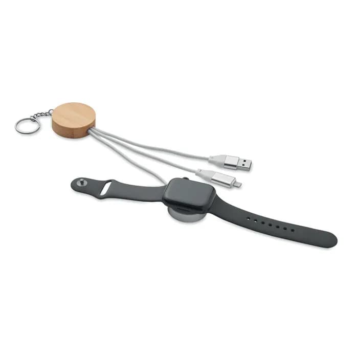 Schlüsselring 4in1 Kabel 60W - BULE - Weiß