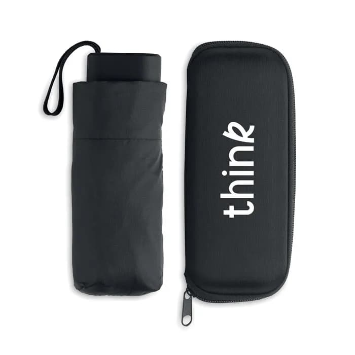 19" Regenschirm im Etui - PORTLAND - Schwarz