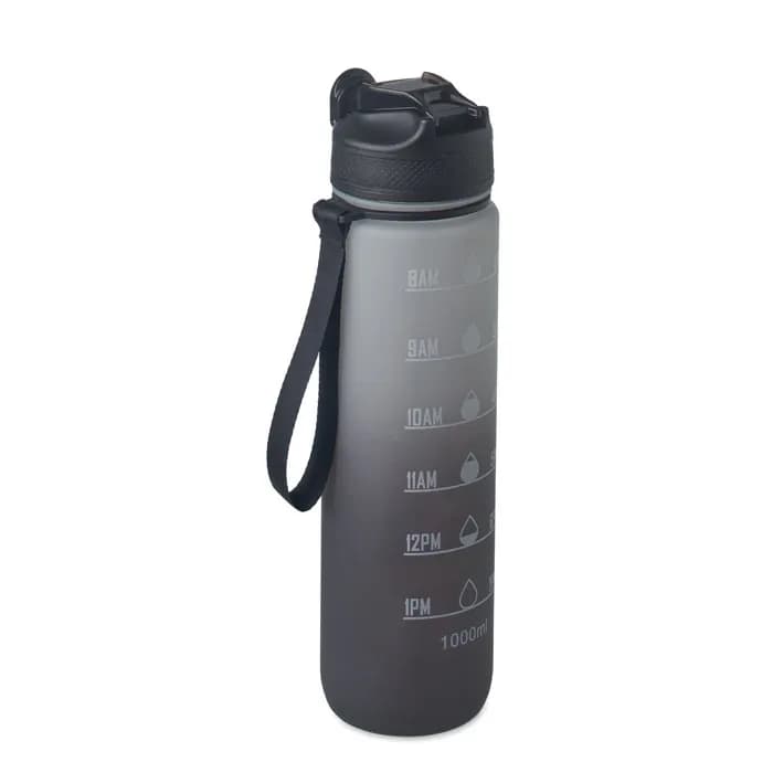 Sport-Trinkflasche RPET 1L - ACTIVATE - Schwarz