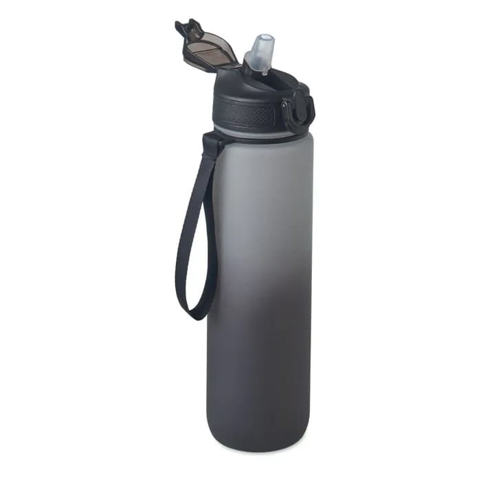 Sport-Trinkflasche RPET 1L - ACTIVATE - Schwarz