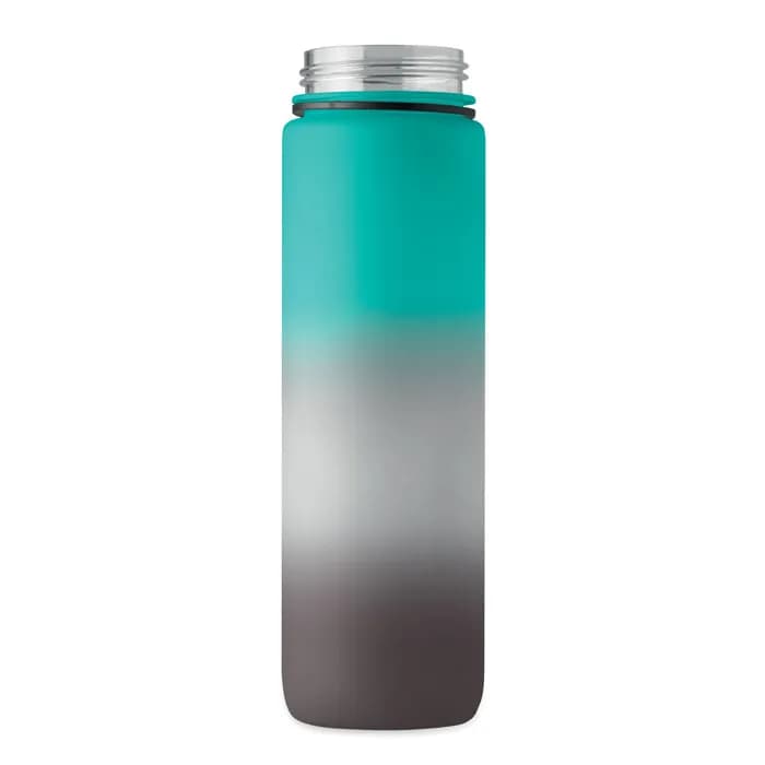 Sport-Trinkflasche RPET 1L - ACTIVATE - Schwarz/Blau