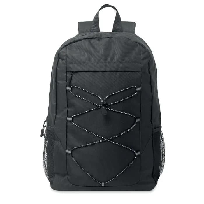 Rucksack 600D RPET Polyester - HIGE - Schwarz