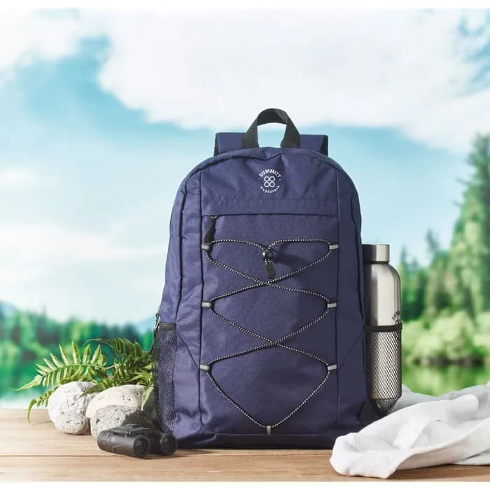 Rucksack 600D RPET Polyester - HIGE - Blau