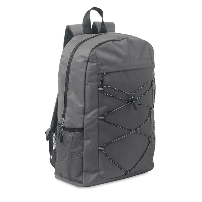 Rucksack 600D RPET Polyester - HIGE - Steingrau