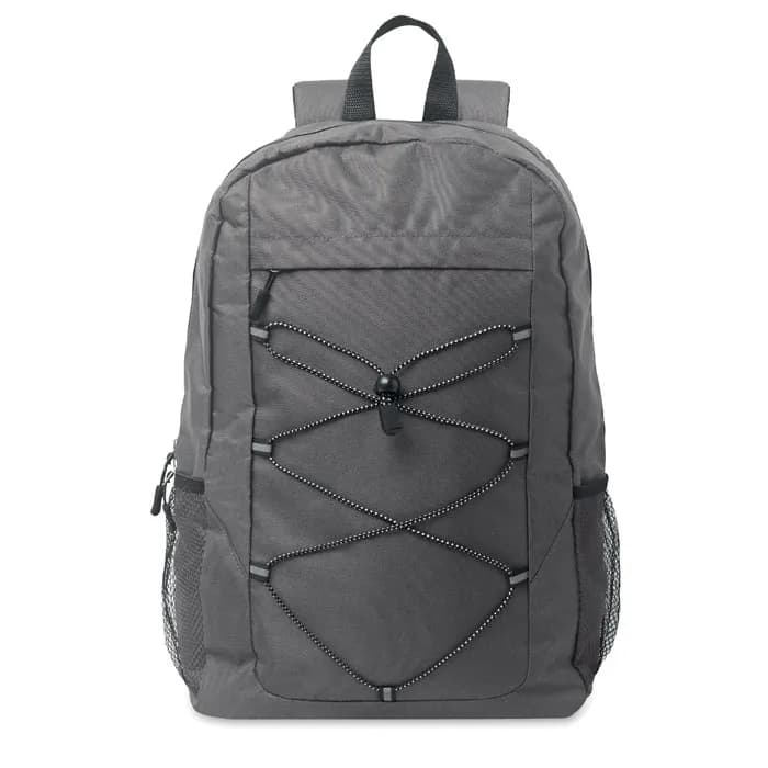 Rucksack 600D RPET Polyester - HIGE - Steingrau