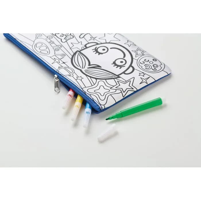 Schlampermäppchen mit Stiften - KIDDO - Königsblau