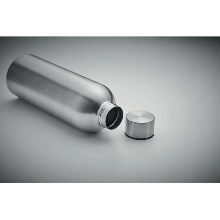 Einwandige Trinkflasche 750 ml - ATHENA PLUS - Mattsilber