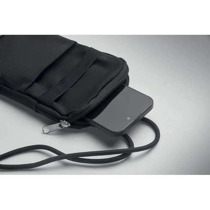 Crossbody-Smartphone-Tasche - MOBIBOLSA - Schwarz