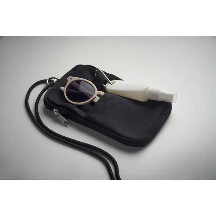 Crossbody-Smartphone-Tasche - MOBIBOLSA - Schwarz