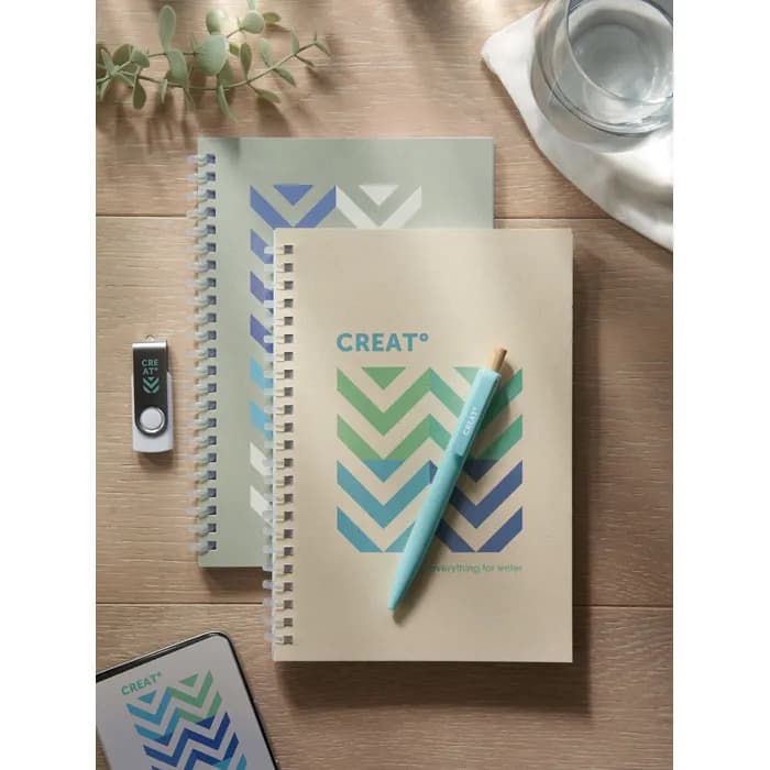 DIN A5 Notizbuch Karton - RECARNOTE - Beige