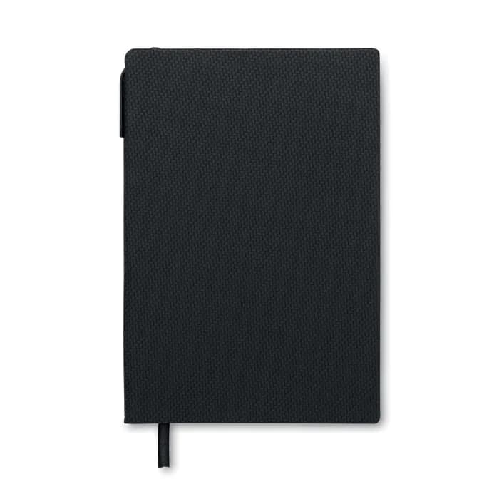 DIN A5 PU Notizbuch mit Stift - NOTA - Schwarz