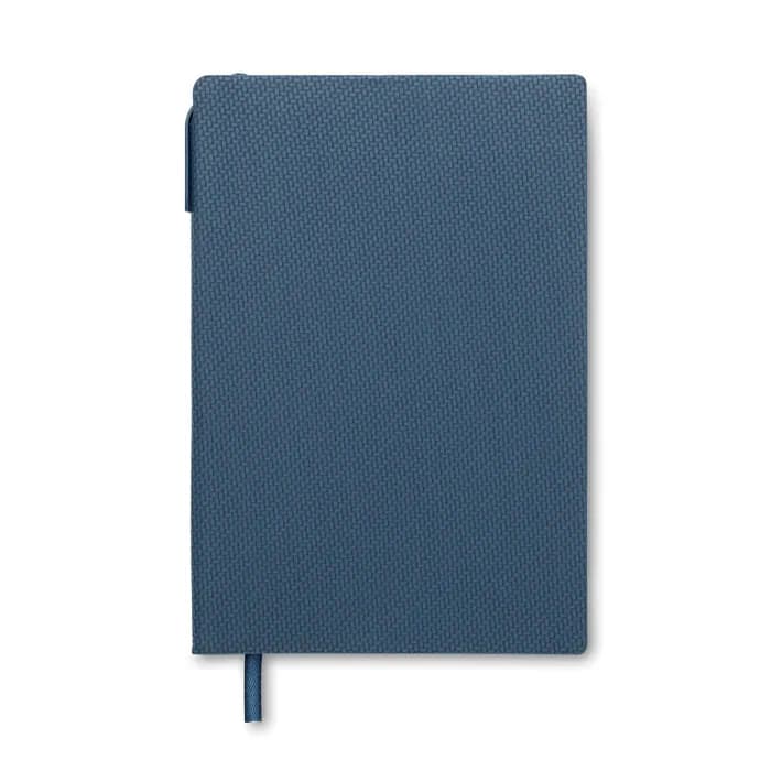 DIN A5 PU Notizbuch mit Stift - NOTA - Marineblau