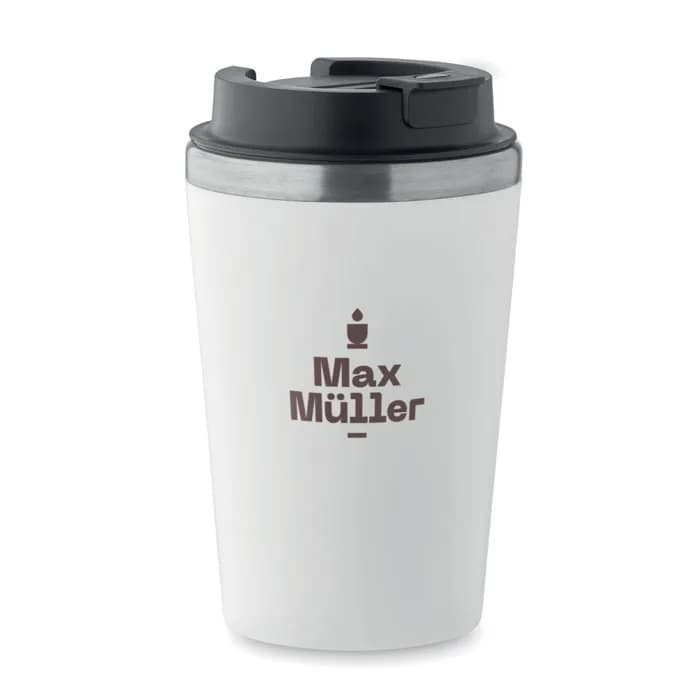 Doppelwandiger Becher 350 ml - BLERM - Weiß