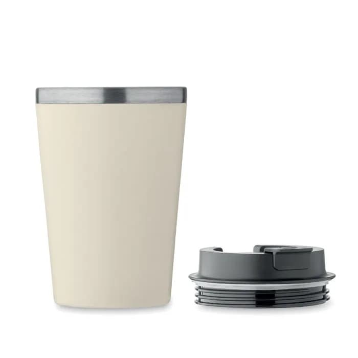 Doppelwandiger Becher 350 ml - BLERM - Beige